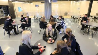 The café is designed for a maximum of 70 people at a time.