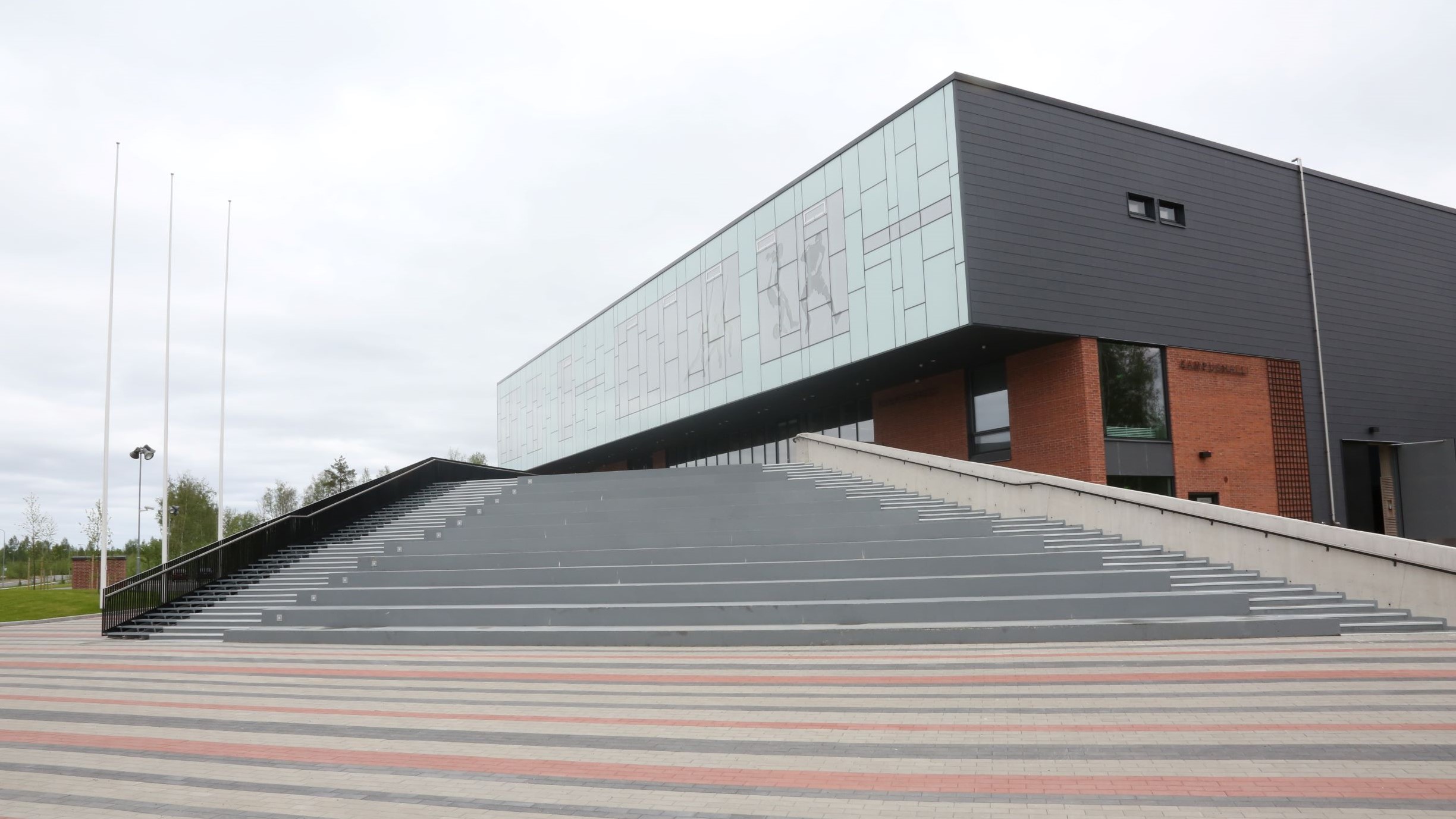 The campus hall was opened in 2015.