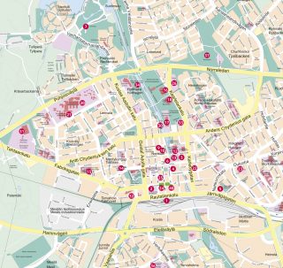 The map of Kokkola
