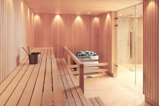 There is also a spacious sauna section connected to the Visit Center, where multiple guests can enjoy the sauna at the same time.