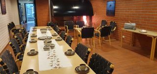 Wellamo has a dressing room, washing room, sauna and a sauna lounge with a fireplace. The venue fits 25 persons.