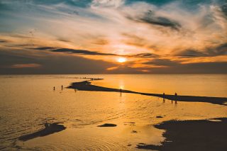 Auringonlasku Kalajoen Hiekkasärkillä, photo Henri Luoma